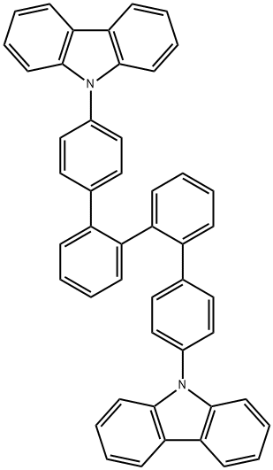 2,2'-bis(4-(carbazol-9-yl)phenyl)-biphenyl Struktur