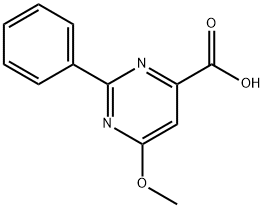 6-Methoxy-2-phenylpyrimidine-4-carboxylic acid Structure