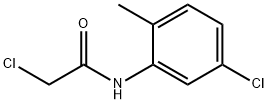 2-クロロ-N-(5-クロロ-2-メチルフェニル)アセトアミド 化学構造式