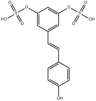 trans Resveratrol-3,5-disulfate Structure