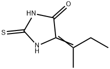 4-Imidazolidinone,  5-(1-methylpropylidene)-2-thioxo- Struktur