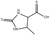 4-Imidazolidinecarbothioic  acid,  5-methyl-2-thioxo- Struktur