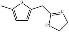 1H-Imidazole,  4,5-dihydro-2-[(5-methyl-2-thienyl)methyl]- 结构式