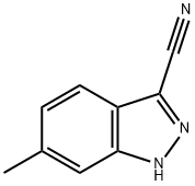 6-甲基-1H-吲唑-3-腈, 858227-54-0, 结构式