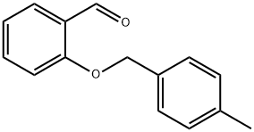 2-[(4-メチルベンジル)オキシ]ベンズアルデヒド 化学構造式