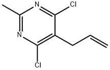 5-烯丙基-4,6-二氯-2-甲基嘧啶,85826-33-1,结构式