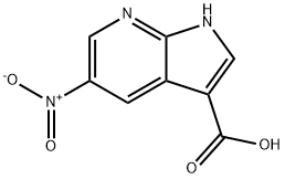 5-硝基-1H-吡咯并[2,3-B]吡啶-3-羧酸, 858340-93-9, 结构式