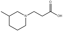 3-(3-methylpiperidin-1-yl)propanoic acid Struktur