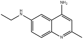 Quinaldine, 4-amino-6-ethylamino- Structure