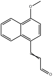 3-(4-Methoxy-1-naphthalenyl)-2-propenal Structure