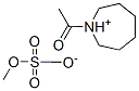 1-acetylhexahydro-1H-azepinium methyl sulphate Struktur