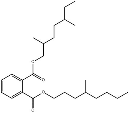 2,5-dimethylheptyl 4-methyloctyl phthalate  Structure
