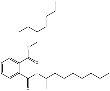 1,2-ベンゼンジカルボン酸1-(2-エチルヘキシル)2-ノニル 化学構造式