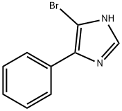 5-ブロモ-4-フェニル-1H-イミダゾール 化学構造式