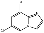 6,8-ジクロロイミダゾ[1,2-A]ピリジン 化学構造式