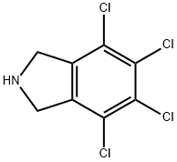 4,5,6,7-TETRACHLOROISOINDOLINE HYDROCHLORIDE 化学構造式