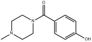 1-(4-羟基苯甲酰)-4-甲基哌嗪, 85858-94-2, 结构式