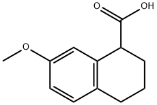 1,2,3,4-Tetrahydro-7-methoxy-1-naphthalenecarboxylic acid Structure
