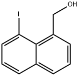 (8-ヨード-1-ナフチル)メタノール 化学構造式