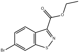 6-溴-1,2-苯并异噻唑-3-甲酸乙酯,858671-74-6,结构式