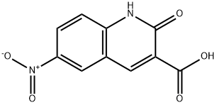 2-HYDROXY-6-NITRO-QUINOLINE-3-CARBOXYLIC ACID
 Structure