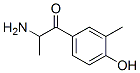 1-Propanone,  2-amino-1-(4-hydroxy-3-methylphenyl)- Struktur