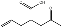 4-Pentenoic acid, 2-(2-oxopropyl)- 结构式