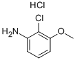 Benzenamine, 2-chloro-3-methoxy-, hydrochloride Struktur