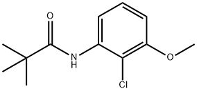 Propanamide, N-(2-chloro-3-methoxyphenyl)-2,2-dimethyl- Struktur