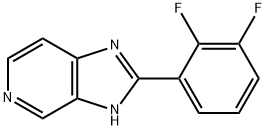 2-(2,3-二氟苯基)-1H-咪唑并[4,5-C]吡啶 结构式
