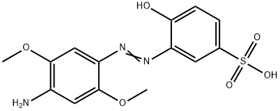 3-[(4-amino-2,5-dimethoxyphenyl)azo]-4-hydroxybenzenesulphonic acid Structure