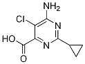 6-AMino-5-chloro-2-cyclopropyl-pyriMidine-4-carboxylic acid,858955-50-7,结构式