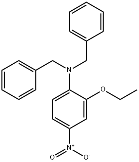 N-(2-エトキシ-4-ニトロフェニル)ジベンジルアミン 化学構造式