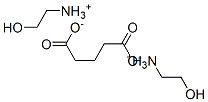 bis[(2-hydroxyethyl)ammonium] glutarate Structure
