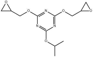 6-isopropoxy-4,6-bis(oxiranylmethoxy)-1,3,5-triazine 结构式