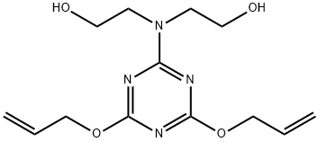 2,2'-[[4,6-bis(allyloxy)-1,3,5-triazin-2-yl]imino]bisethanol Structure