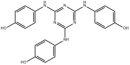p,p',p''-(1,3,5-triazine-2,4,6-triyltriimino)trisphenol Structure