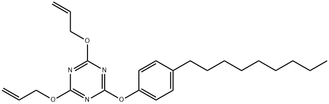 4,6-di(allyloxy)-2-(4-nonylphenoxy)-1,3,5-triazine Structure
