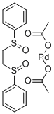 二乙酸-1,2-双(苯亚磺酰)乙基钯(II) 结构式