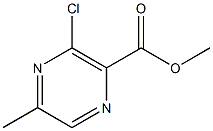 3-クロロ-5-メチルピラジン-2-カルボン酸メチル 化学構造式