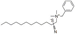 benzyldodecyldimethylammonium thiocyanate Structure
