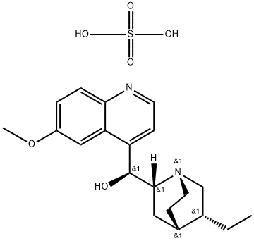 (9S)-10,11-dihydro-9-hydroxy-6'-methoxycinchonanium hydrogen sulphate Struktur