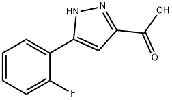 3-(2-FLUOROPHENYL)-1H-PYRAZOLE-5-CARBOXYLIC ACID Struktur
