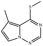 5-methyl-4-(methylthio)pyrrolo[1,2-f][1,2,4]triazine Structure