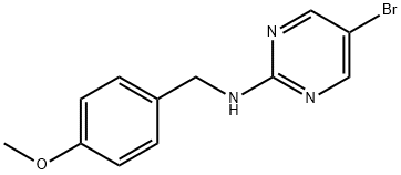 5-Bromo-N-(4-methoxybenzyl)pyrimidin-2-amine Structure