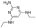 N4,N6-diethyl-pyrimidine-2,4,6-triyltriamine Struktur