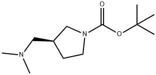 (S)-1-Boc-3-((dimethylamino)methyl)pyrrolidine Structure