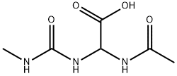 Acetic  acid,  (acetylamino)[[(methylamino)carbonyl]amino]-  (9CI) Struktur