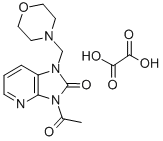 1-Morpholinomethyl-3-acetyl-2-oxoimidazo(4,5-b)pyridine oxalate Structure
