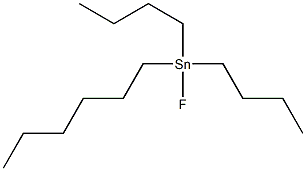 ジブチル(フルオロ)ヘキシルスタンナン 化学構造式